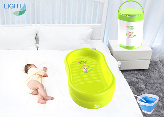 Bak Bayi Tiup PVC Tidak Beracun Dengan Set Pancuran Pemanas Air Cerdas