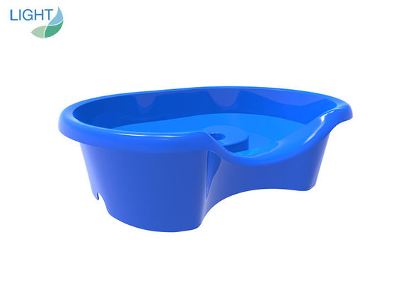 Blue Folding Household Plastic Shampoo Bowl stasiun cuci rambut rumah